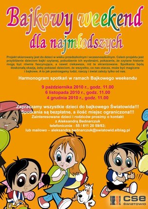 Elbląg, Bajkowy weekend dla dzieci
