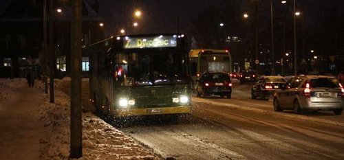 Elbląg, Komunikacja w śniegu