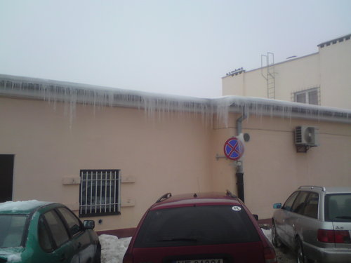 Elbląg, Spadające sople