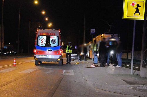 Elbląg, Potrącenie pieszej na pasach