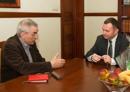 Elbląg, Rektor z wizytą u prezydenta