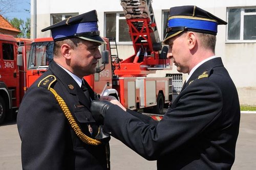 Elbląg, Uroczystość z okazji Dnia Strażaka. Były awanse i odznaczenia