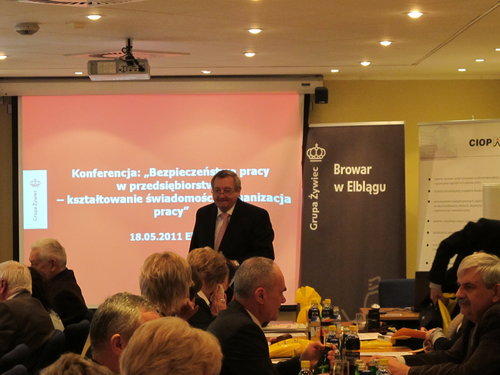 Elbląg, Dyrektor Browaru w Elblągu Roman Korzeniowski. Elbląg, Dyrektor Browaru w Elblągu Roman Korzeniowski.