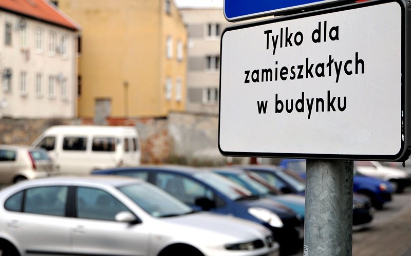 Elbląg, Parking wyłącznie dla mieszkańców