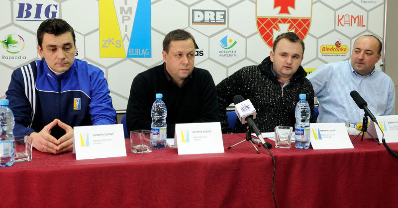 Elbląg, Na konferencji prasowej przedstawiono nowego trenera Olimpii