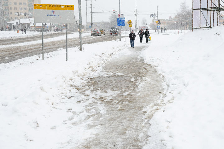 Elbląg, Zima w połowie stycznia
