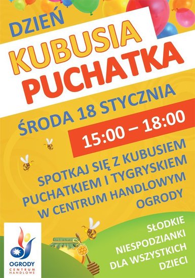 Elbląg, Dzień Kubusia Puchatka w Ogrodach