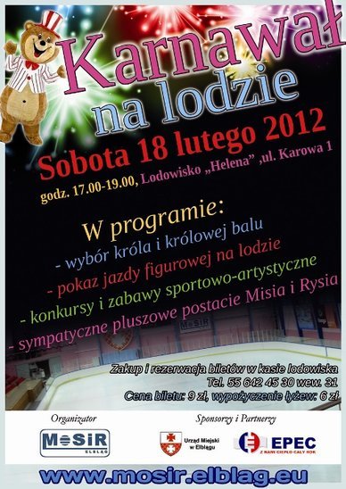 Elbląg, Karnawał na lodzie już w sobotę