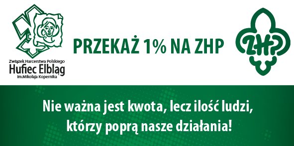 Elbląg, 1 procent dla harcerzy