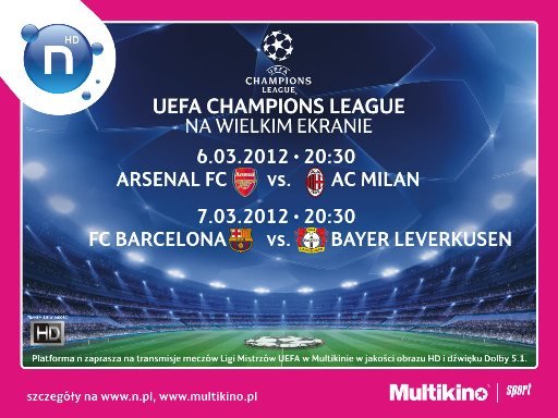 Elbląg, UEFA Champions League w Multikinie