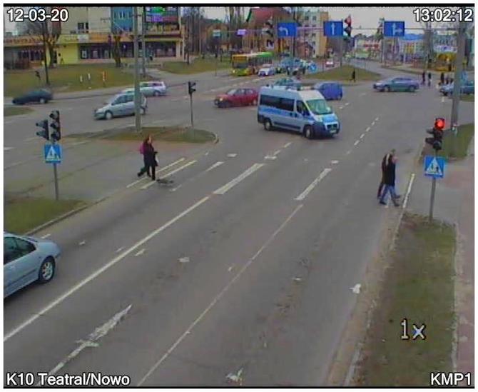 Elbląg, „Wpadł”, przechodząc na czerwonym świetle