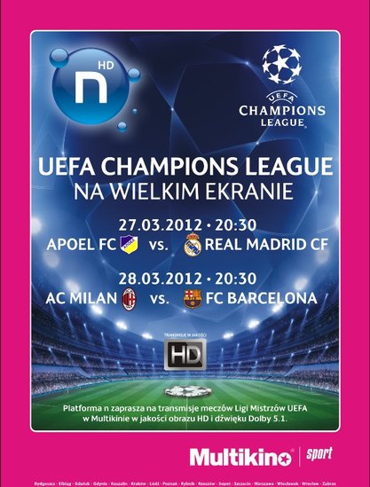 Elbląg, Ćwierćfinały Ligi Mistrzów na wielkim ekranie