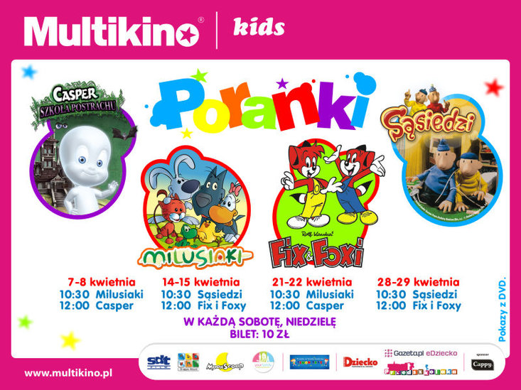 Multikino: Kwietniowe poranki dla dzieci