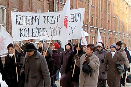 Elbląg, Pracowniky Hetmana protestowali przeciwko sytuacji w zakładzie