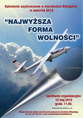 Elbląg, Dla tych, którzy chcą latać Elbląg, Dla tych, którzy chcą latać