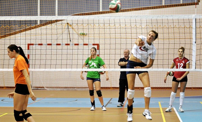 Elbląg, Siatkarki podczas treningu Elbląg, Siatkarki podczas treningu