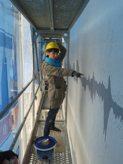Elbląg, Tak powstaje „dźwiękowe graffiti”, czyli Adriana Ronżewska-Kotyńska przy pracy