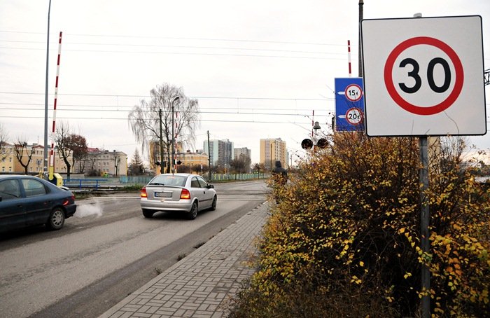 Elbląg, Zatorze - tempo 30km/h