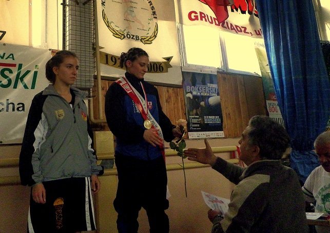Elbląg, Sandra Kruk na podium, Elbląg, Sandra Kruk na podium,