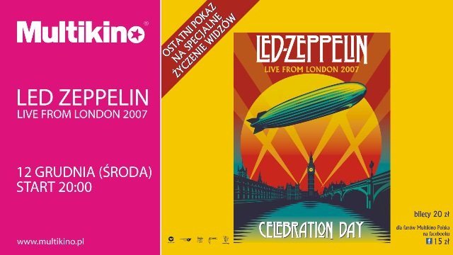 Elbląg, Koncert Led Zeppelin w Multikinie