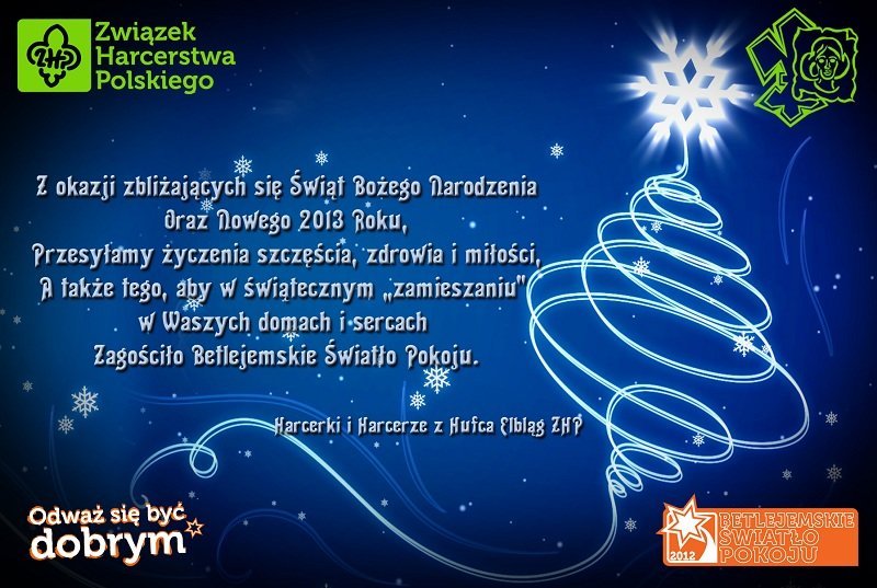 Elbląg, Harcerska wigilia i życzenia