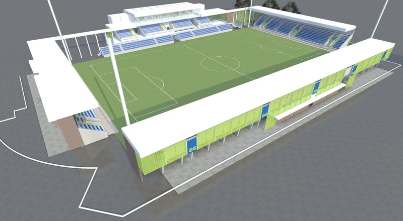 Elbląg, Przy ul. Agrykola powstanie m.in. nowoczesny stadion piłkarski (projekt)
