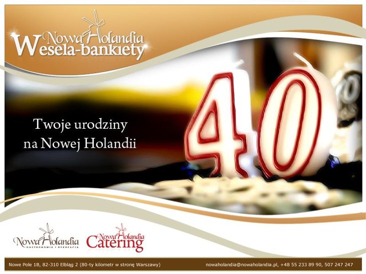 Nowa Holandia zorganizuje Twoje urodziny