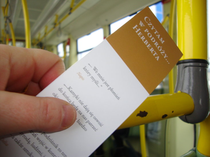 Elbląg, „Czytam w podróży … Herberta” z Gimnazjum nr 4