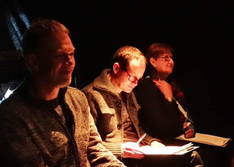 Elbląg, Jurorzy XVII OFSS: (od lewej - Jarosław Wasik, Jacek Bończyk, Grażyna Matyszkiewicz - kadr z materiału filmowego)