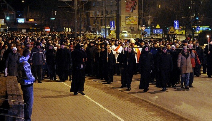 Elbląg, Procesja Drogi Krzyżowej przeszła ulicami miasta