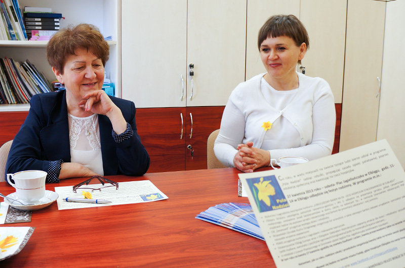 Elbląg, Od lewej: dr Wiesława Pokropska i Anna Podhorodecka
