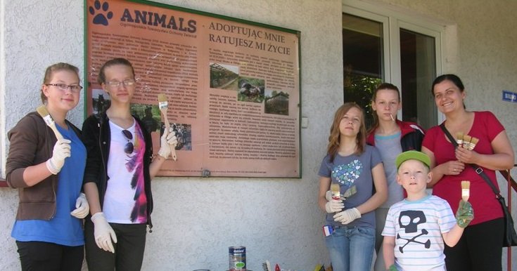 Elbląg, Uczniowie z Gimnazjum nr 7 pomagali schronisku