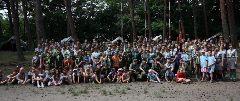 Elbląg, Harcerze na zlocie hufca Elbląg, Harcerze na zlocie hufca