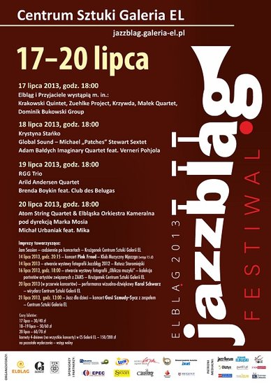 Elbląg, Festiwal Jazzbląg 2013: wygraj zaproszenie Elbląg, Festiwal Jazzbląg 2013: wygraj zaproszenie