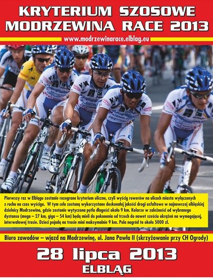 Elbląg, Modrzewina Race. Rowerowy wyścig Elbląg, Modrzewina Race. Rowerowy wyścig