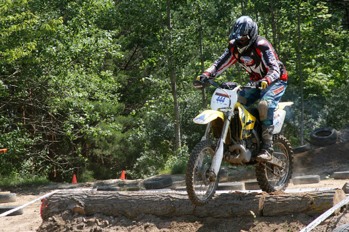 Elbląg, Na zdj. Bartosz Szenderłata podczas treningu w Kolibkach Elbląg, Na zdj. Bartosz Szenderłata podczas treningu w Kolibkach