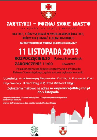 Elbląg, Zaryzykujmy z okazji 11 listopada!