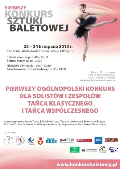 Elbląg, Elbląg gospodarzem Konkursu Sztuki Baletowej