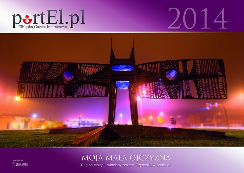 Elbląg, Okładkę kalendarza zdobi zdjęcie autorstwa Adama Nieczuji-Ostrowskiego