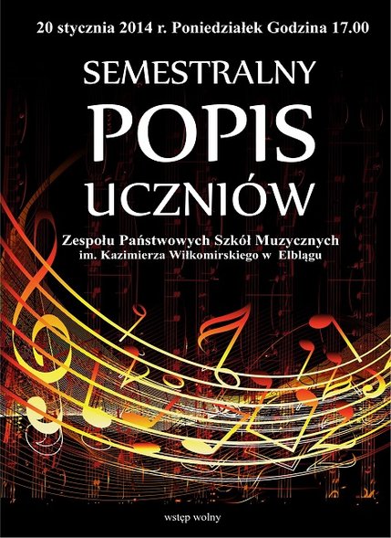 Elbląg, Popis semestralny w ZPSM