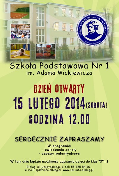 Elbląg, Dzień Otwarty w SP 1 Elbląg, Dzień Otwarty w SP 1
