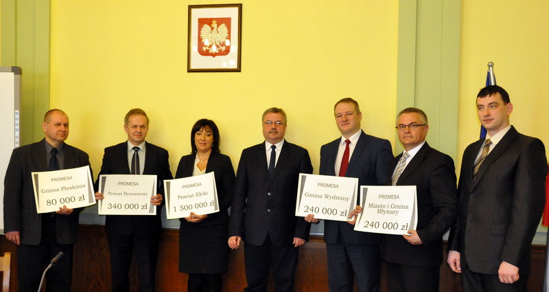 Elbląg, Promesy wręczone