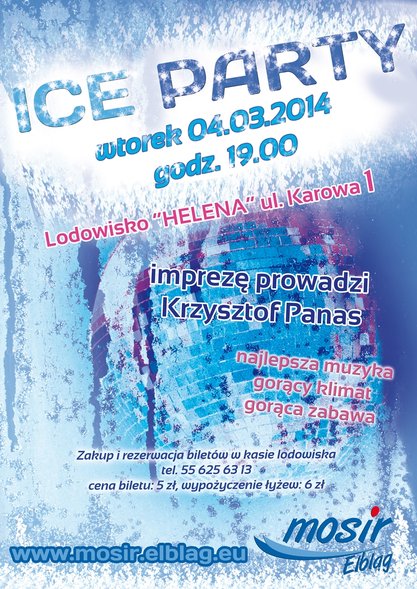 Elbląg, Ice Party - pożegnanie karnawału na lodowisku Elbląg, Ice Party - pożegnanie karnawału na lodowisku