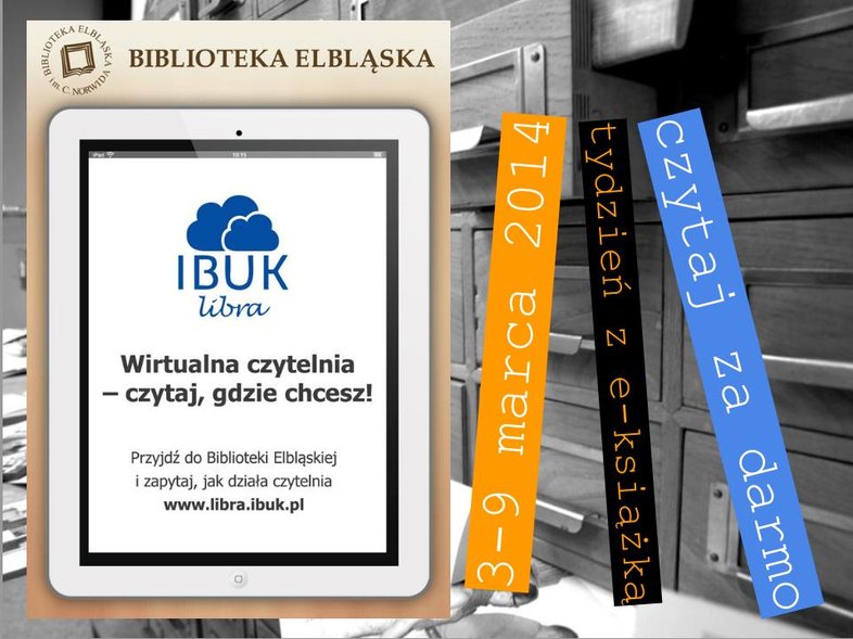 Elbląg, Tydzień z e-książką. Czytaj bez ograniczeń!