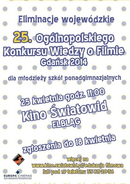 Kocham kino - konkurs wiedzy o filmie