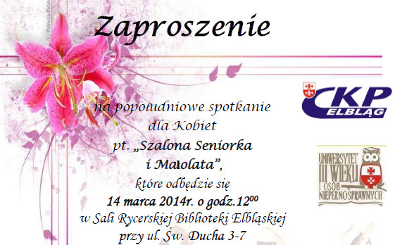 Elbląg, „Szalona Seniorka i Małolata” Elbląg, „Szalona Seniorka i Małolata”