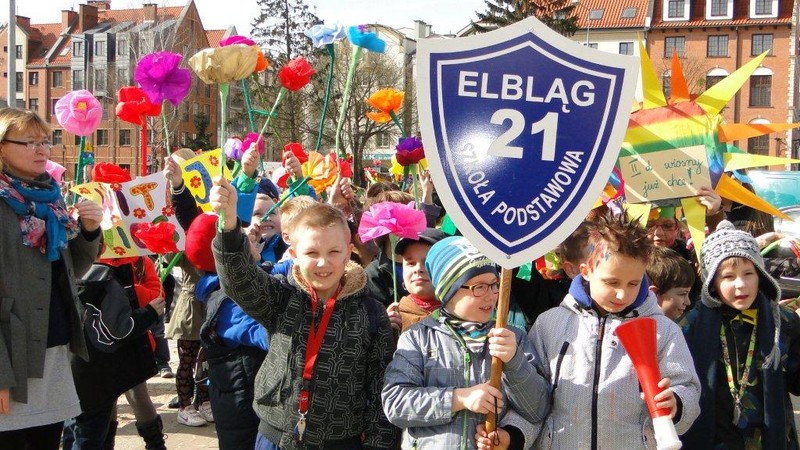 Elbląg, Dzieci z SP 21 powitały wiosnę
