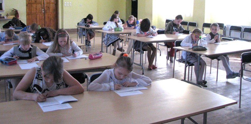 Elbląg, Uczniowie mieli wykazać się pięknym i starannym pismem