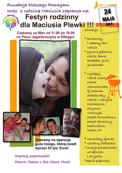 Elbląg, Przyjdź na festyn i pomóż Maciusiowi