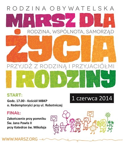 Elbląg, Marsz dla Życia i Rodziny w niedzielę